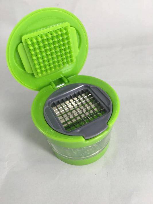 Mini 2-in-1 Garlic Crusher and Chopper Kitchen Tool