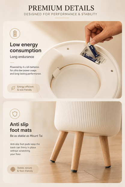 Smart Sensor Automatic Trash Can – 10L Touch-Free Waste Bin