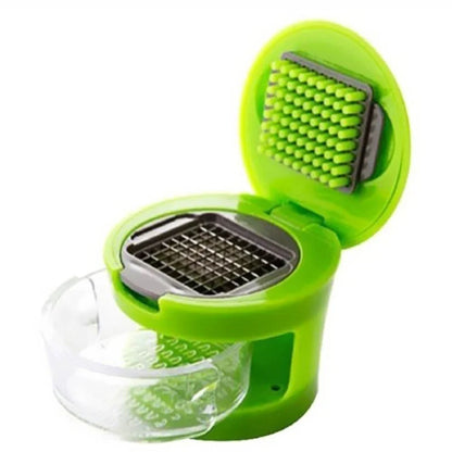 Mini 2-in-1 Garlic Crusher and Chopper Kitchen Tool