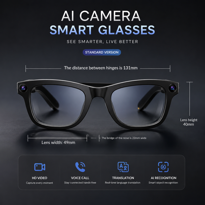 AI Camera Smart Glasses