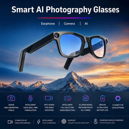 AI Camera Smart Glasses