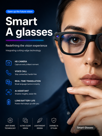 AI Camera Smart Glasses