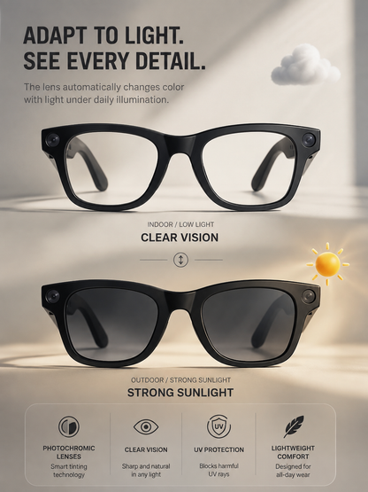 AI Camera Smart Glasses