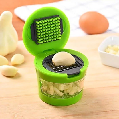 Mini 2-in-1 Garlic Crusher and Chopper Kitchen Tool