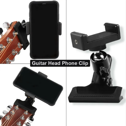 Phone Guitar Clip Stand – Adjustable Hands-Free Smartphone Holder