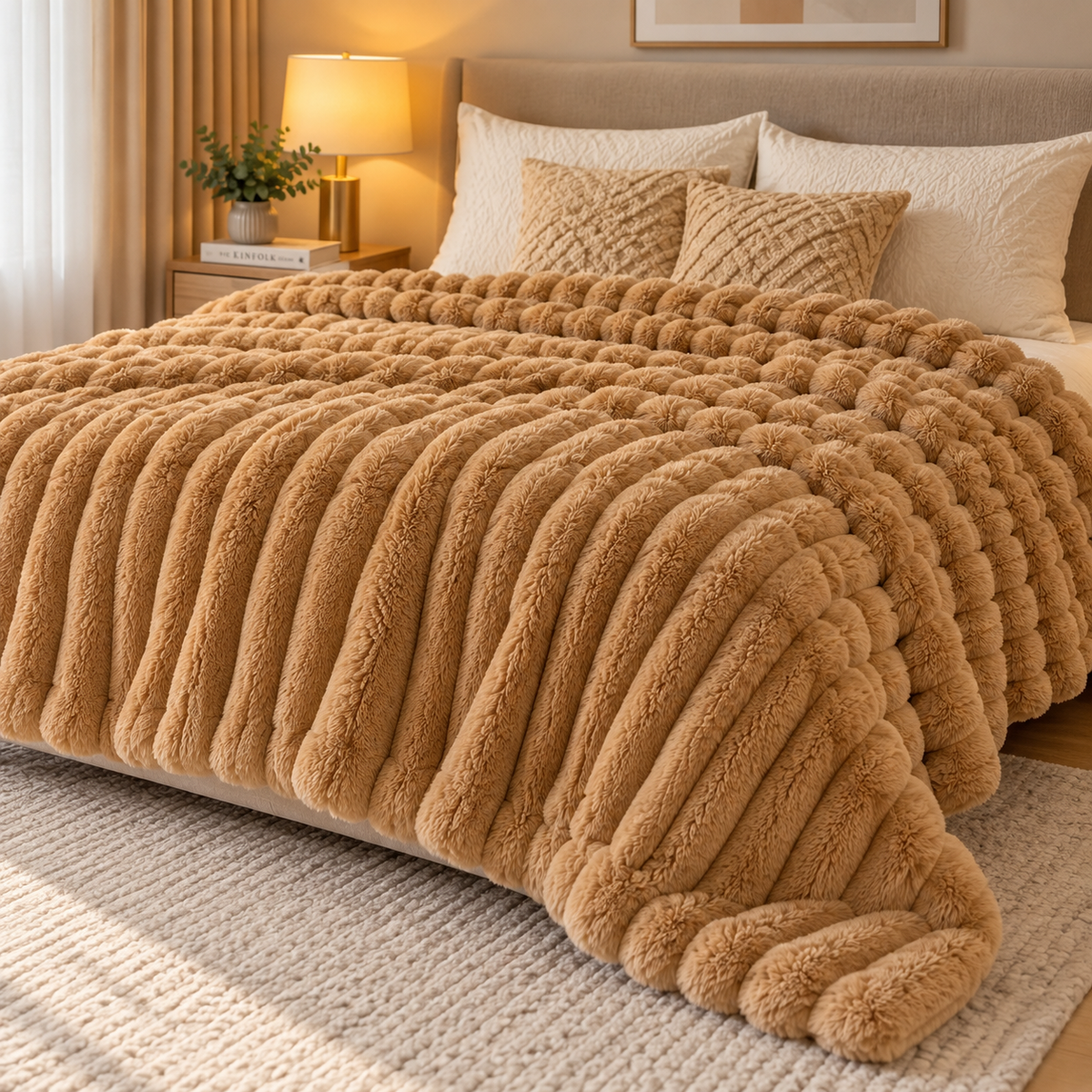 Double-Sided Soft Velvet Fur Blanket