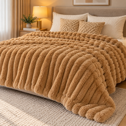 Double-Sided Soft Velvet Fur Blanket