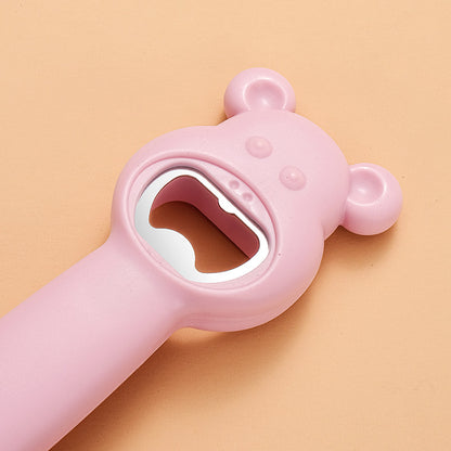 4-in-1 Multifunctional Bottle Opener with Bear Design
