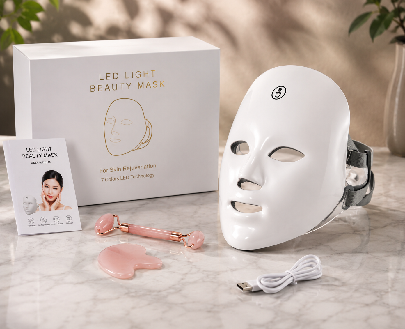 LED Skin Rejuvenation Facial Beauty Device