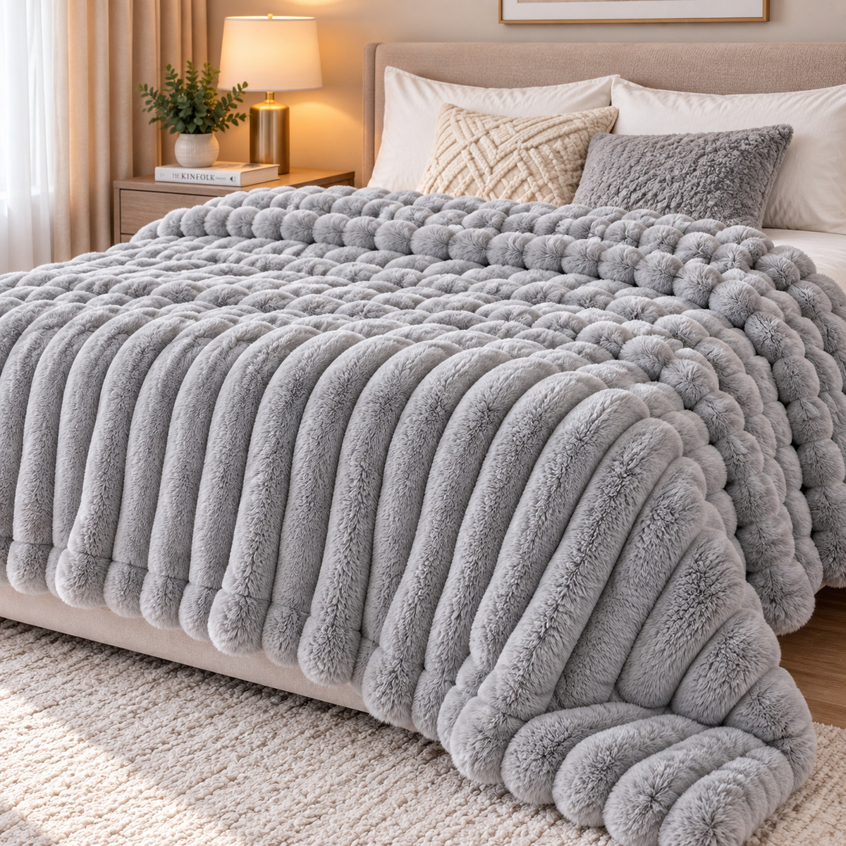 Double-Sided Soft Velvet Fur Blanket